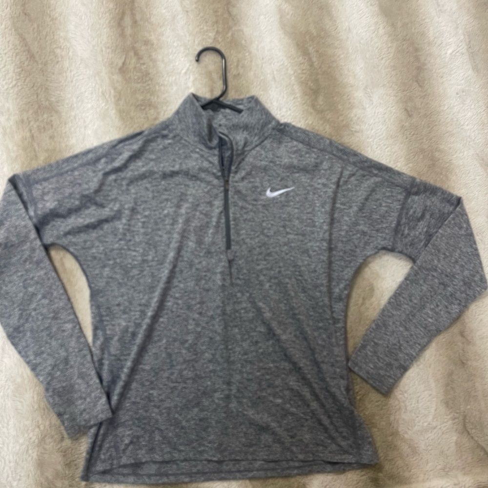 Nike Gray Quarter-Zip Pullover